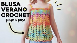 BLUSA DE VERANO A CROCHET: como tejer túnica / top / salida de baño a crochet