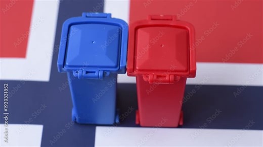 Bins for trash or garbage, a conceptual background for selective and recycling waste disposal. Bins for trash or waste as a background for your design