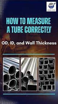 How to Measure a Tube Correctly: OD, ID, and Wall Thickness #steelindustry #steelmanufacturing