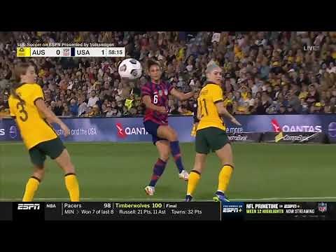 USWNT vs. Australia: 1:00 Highlights - Nov. 30, 2021