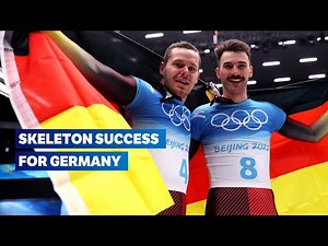 German dominance at Beijing 2022! | Skeleton - Men's highlights