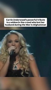 @carrieunderwood performing “Just a Dream” during the 42 Annual CMA Awards At the 2008 CMA Awards, Carrie Underwood’s performance of “Just a Dream” was preceded by an especially moving introduction from Leslie Ponder, the wife of a U.S. veteran who gave his life for our country in Afghanistan in 2005. Her brief but powerful words shared her personal loss and helped frame the song’s emotional narrative about a young widow confronting the death of her husband in military service. Ponder’s introduc