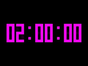 2 Hour Countdown Timer with Alarm & Chapters - Digital Display - Pink - 120 Minute