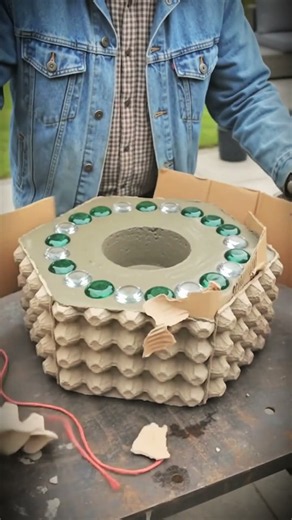 Don't Throw Away Egg Cartons! Incredible DIY Concrete Planter Idea 🪴✨
