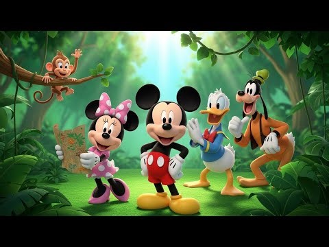 Mickey Mouse Jungle Adventure 3D Cartoon Story for Kids | Hindi India | Full Jungle Journey