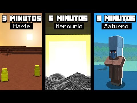A CADA 3 MINUTOS EU VIAJO PARA UM PLANETA DIFERENTE NO MINECRAFT!