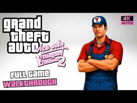 GTA Vice City: Exitagon Edition 2 - Full Game Walkthrough in 4K