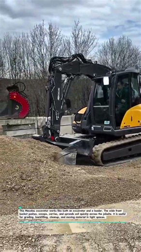 Mecalac Excavator Loader Bucket Moves Dirt Fast #Excavator #Construction #HeavyEquipment