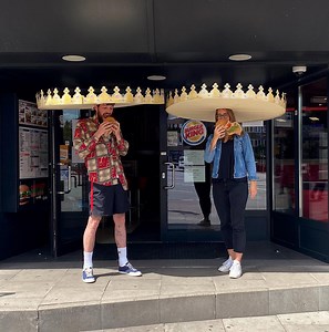 Burger King Offers Giant Crowns to Promote Social Distancing, New Whopper