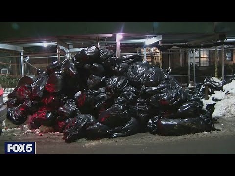 Trash piles up on NYC streets