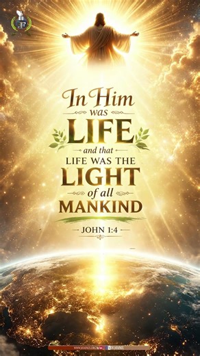 In him was life, and that life was the light of all mankind. John 1:4 #DailyPromise