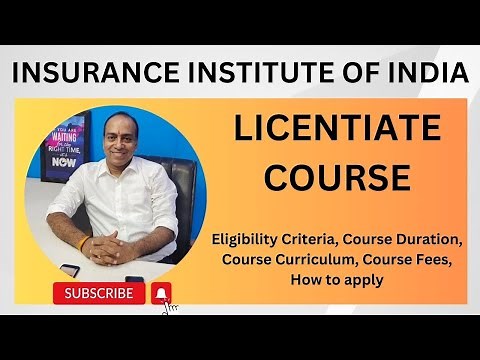insurance | insurance institute of India | Licentiate course |