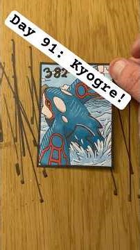 Day 91: Kyogre! #pokemon #pokemoncards #art #drawing #illustration