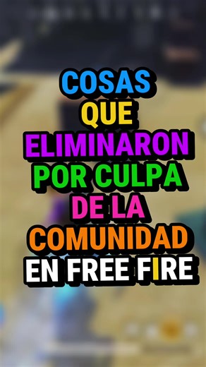 Cosas que eliminaron por culpa de la comunidad en free fire #Viral #freefire #comunidad #omega