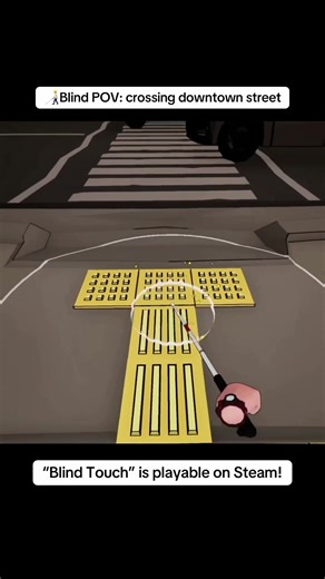 Blind touch, a blind simulator game: imagine yourself in darkness only relying on your white king and hearing to navigate, what would your life be like? #gaming #newgame #steam #indiegame #walkingsimulator #simulator #blindtouch #wholesomegame