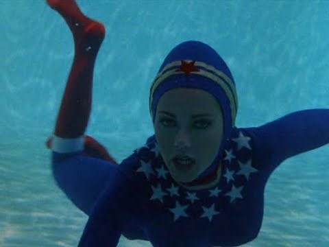 Wonder Woman diving - underwater scenes - Bermuda Triangle Crisis HD