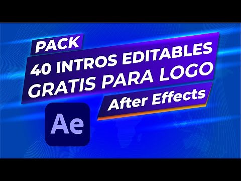 😎🎬 40 intros editables para logo en After Effects🎬🥳 (Tutorial)