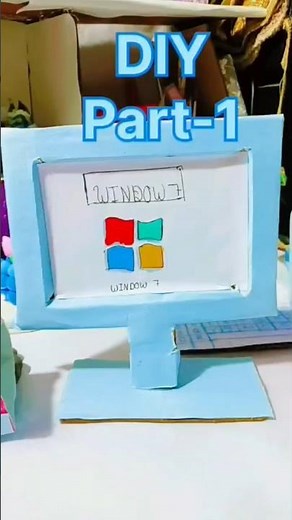 🖥️first Time You’ll See This! – Cardboard Mini Computer DIY❤️