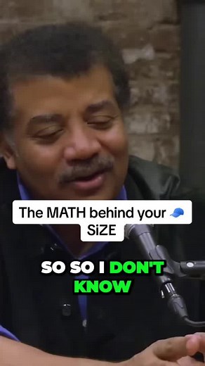 The math behing your hat size ? #neildegrassetyson #science #pi #math #hat #cap