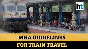 As some passenger trains will resume operations from Tuesday, the Ministry of Home Affairs has released a set of guidelines. The MHA says that only passengers with confirmed e-tickets will be allowed to enter the station. Additionally, all of them will be compulsorily screened, will have to observe social distancing and also wear masks. | Hindustan Times