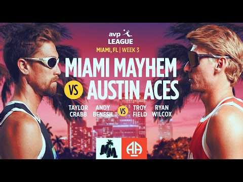 AVP LEAGUE WEEK 3 - Men Austin Aces v Miami Mayhem