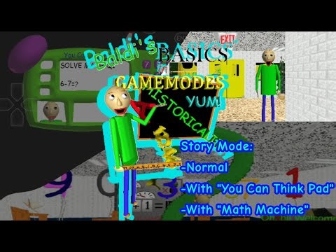 ALL STORY MODE STYLES | Baldi's Basics In Gamemodes [Baldi's Basics PC Mod]