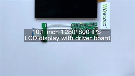 10.1 Inch Lcd Module Wisecoco Display 1280*800 USB C Data Game Screen Portable Ips Monitor 101 Inch Tft Control Board Touch