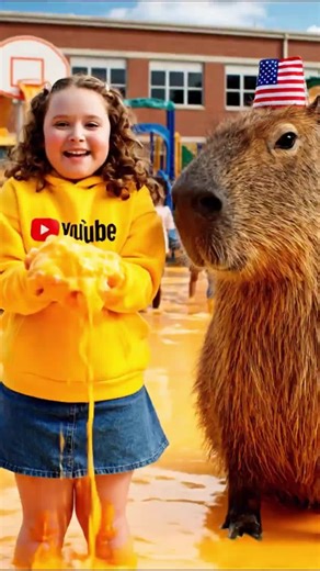 Capybara Cheese Prank Revenge – Schoolyard Cheese Flood Story #capybara