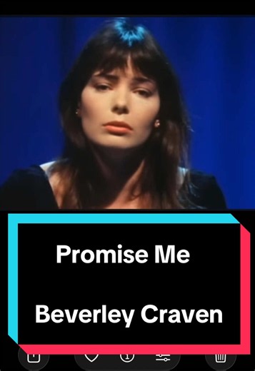 Promise Me est une ballade pop-folk mélancolique et intemporelle, écrite, composée et interprétée par l'artiste britannique Beverley Craven en 1990. Chanson signature de sa carrière, ce titre extrait de son premier album éponyme a rencontré un immense succès international (notamment au Royaume-Uni et en France) et reste aujourd'hui un classique incontournable des années 90. #beverleycraven #promiseme #90sthrowback #musique