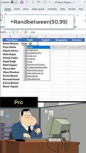 How To Create Test Data in Excel #excelforbeginners #excelformula #exceltips