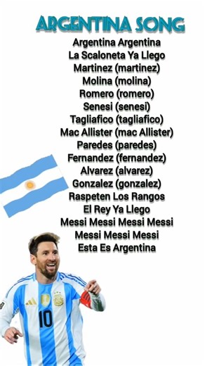 Argentina Song - lyrics #messi #lyrics#worldcup