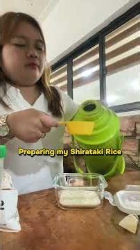 Preparing my Shirataki Rice, no need cooking #shiratakirice #mrsquirrel