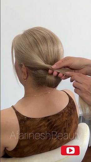 Elegant Low Updo with Just 2 Moves — No Tools Needed