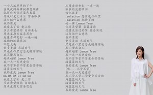 Lemon Tree伴奏【苏慧伦】