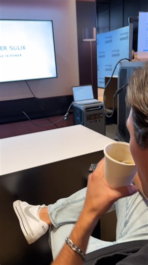 📺 The TV and remote were fully powered by the Anker SOLIX F3800 Plus at our NYC Product Showcase! Reliable, seamless, and ready for anything ⚡ #Anker #AnkerSOLIX #backup #outage #backuppower #Blackout | Anker SOLIX