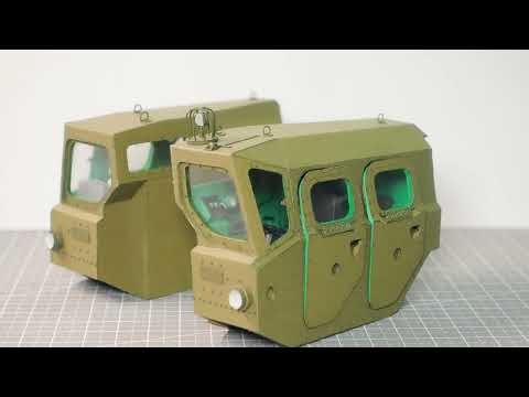 【MODELIK】papercraft 纸模型 SS-1C Scud B + MAZ-543（1/25）飞毛腿导弹发射车制作过程#02