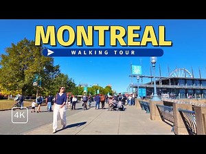 Sunny and Relaxing Montreal Walking Tour 🇨🇦 | Griffintown & Old Montreal in 4K with Captions