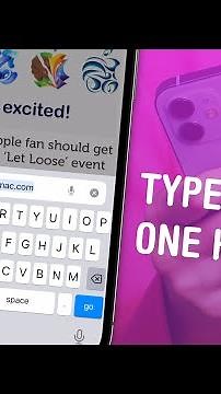 How to Use Your iPhone One-Handed Keyboard and Use Reachability