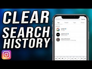 Instagram - How to Clear Search History