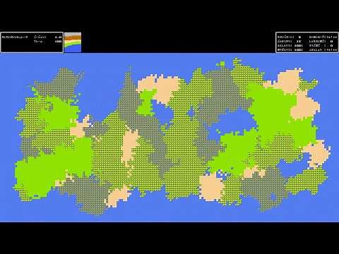 【観察】2Dマップの自動生成（セルオートマトン）