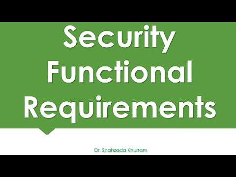 Security Functional Requirements