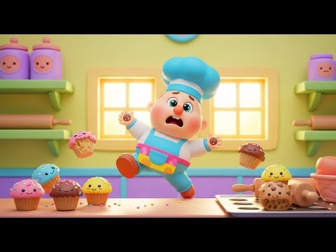 Muffin Man’s Big Trouble | Fun Kids Baking & Adventure Story 🧁🏃‍♂️