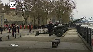 Royal Salute with guns fired across the UK