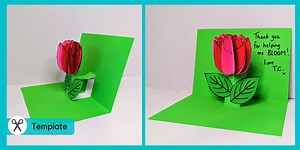 Pop Up Flower Card | Mother's and Others' Day Crafts