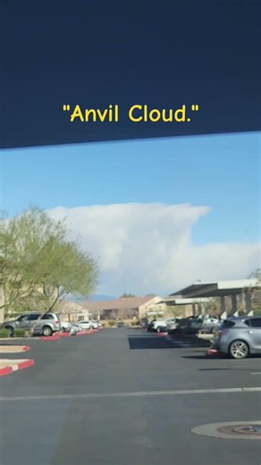 "Severe Thunderstorm" forming over Las Vegas 2-18-26! Anvil Clouds