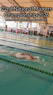 100m in 1min1sec - 22nd National Masters Swimming Championship 2026 🏊🏻 #swimming # #masterswimming