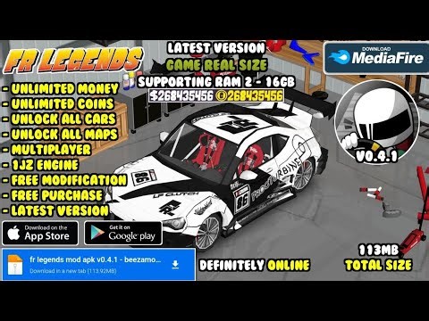 fr legends mod apk v0.4.1 new update | unlimited money, unlock all cars, real size and