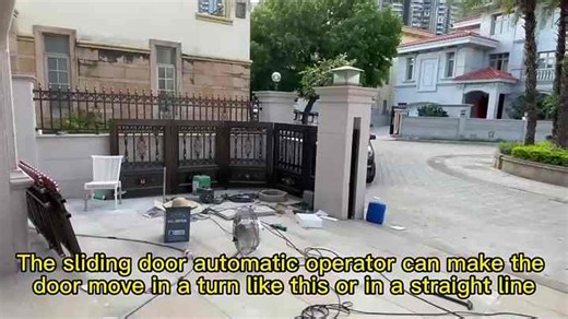 DC Electric Automatic Sliding Door Motor Opener Super Durable with Built-in Battery Solar Panel bluetooth