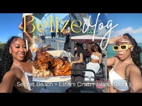 My first time in Belize 🇧🇿 *GIRLS TRIP EDITION* | Caye Caulker + Island tour + Golf cart adventures!