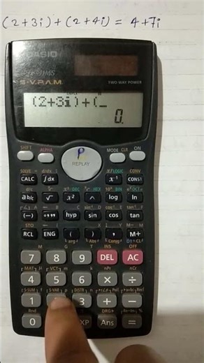 Complex Number Addition | using Calculator (Casio fx-991MS)